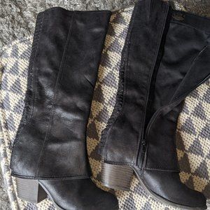Fergalicious black knee high boot, size 7